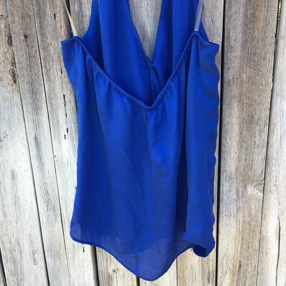 NWT Parker Wales Halter Top Silk Blue M - Picture 14 of 16